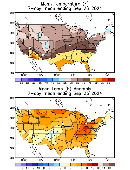 Mean Temperature (F) 7-Day Mean ending Sep 26, 2024