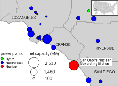 Power Plants In California Map San Onofre nuclear outage contributes to Southern California's 